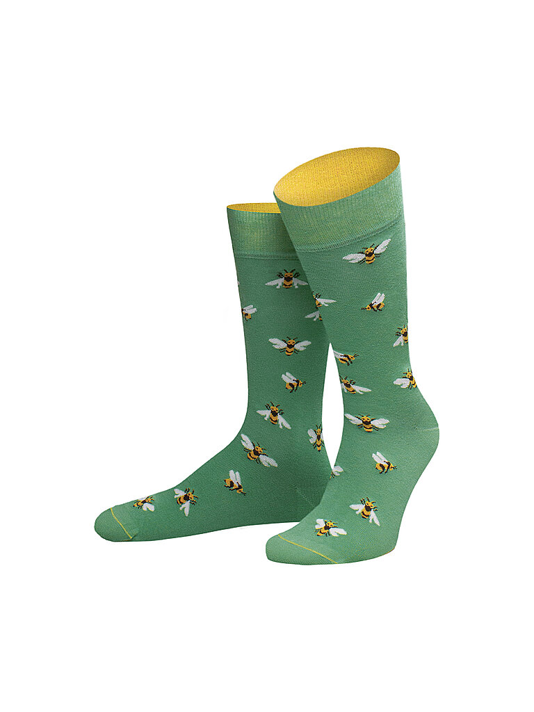 VON JUNGFELD Herren Socken  Bees  grün | 39-42